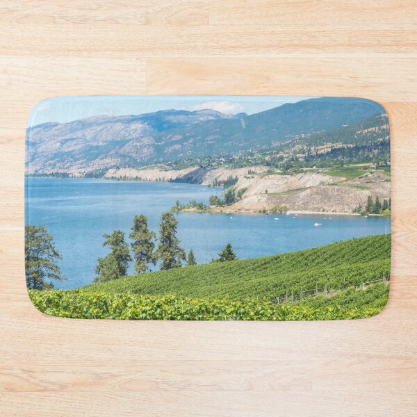 Item preview, Summer View of Vineyards and Okanagan Lake designed and sold by Amy Mitchell.