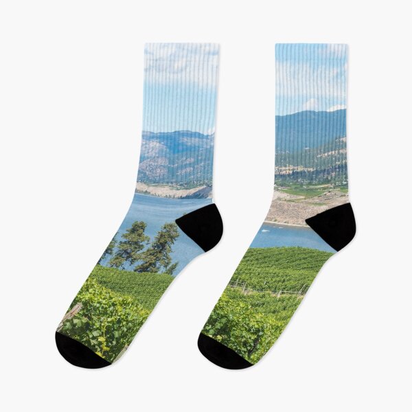 Item preview, Summer View of Vineyards and Okanagan Lake designed and sold by Amy Mitchell.