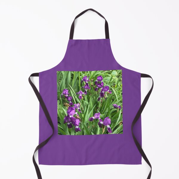 Item preview, Purple irises, realistic photo version, with green leafiness designed and sold by djrunnels.