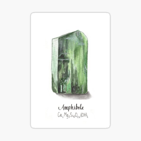 Watercolour Amphibole Sticker