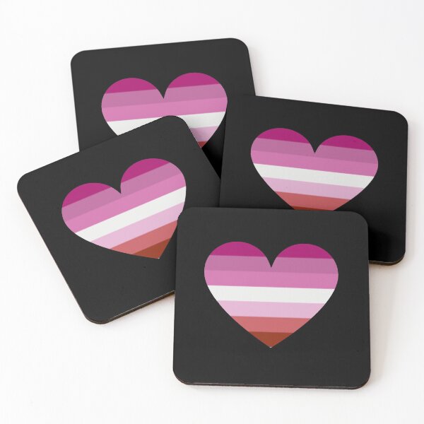 Item preview, Pride Flag Hearts - Lesbian designed and sold by thesassypanda.