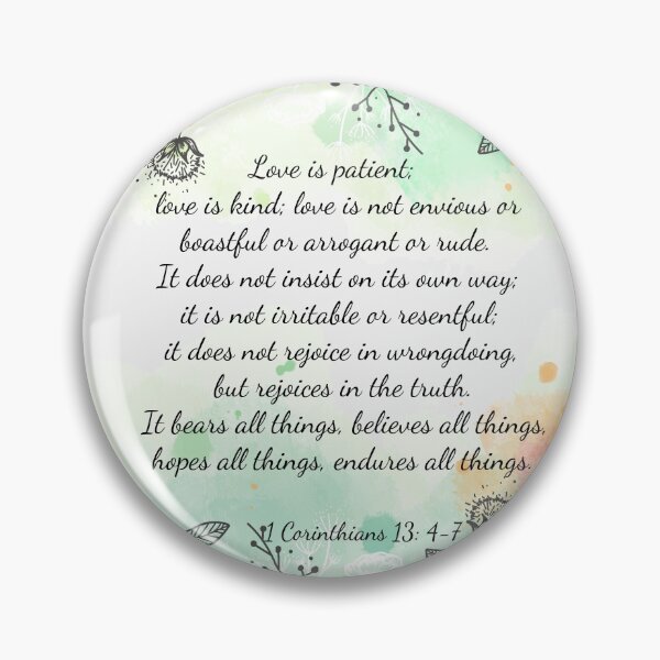 Item preview, 1 Corinthians 13:4,7 designed and sold by neteor.