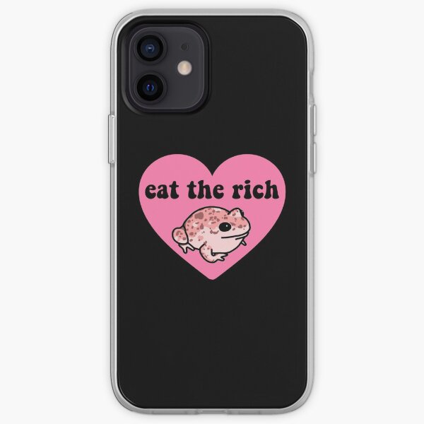 Eat The Rich Frog iPhone Soft Case