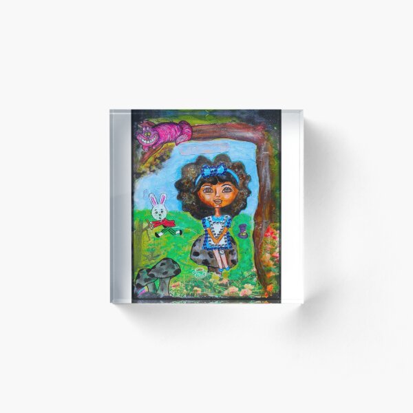 Alicia in Wonderland Acrylic Block