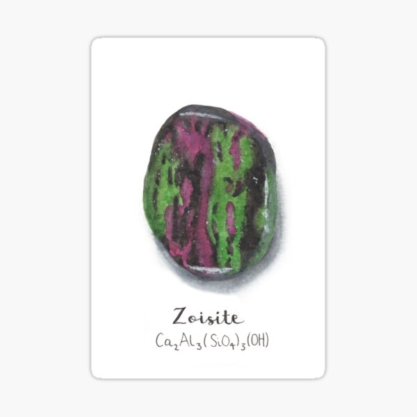 Watercolour Zoisite Sticker