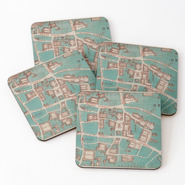 Item preview, Vintage Map of Oxford England (1860) designed and sold by BravuraMedia.