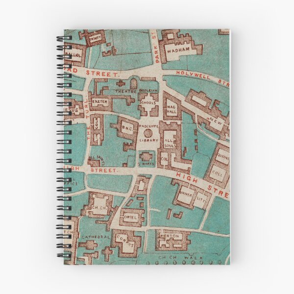 Item preview, Vintage Map of Oxford England (1860) designed and sold by BravuraMedia.