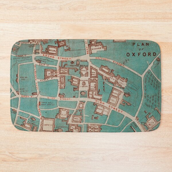 Item preview, Vintage Map of Oxford England (1860) designed and sold by BravuraMedia.