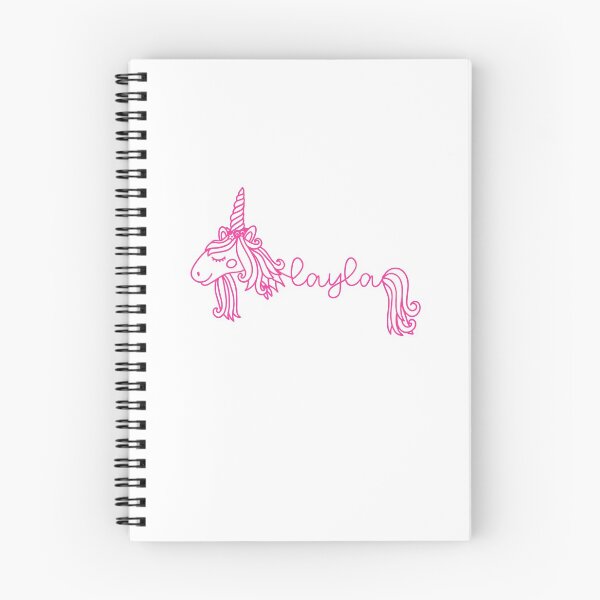 Item preview, Layla Pink Unicorn Personalized Girl Name designed and sold by JaneApril.