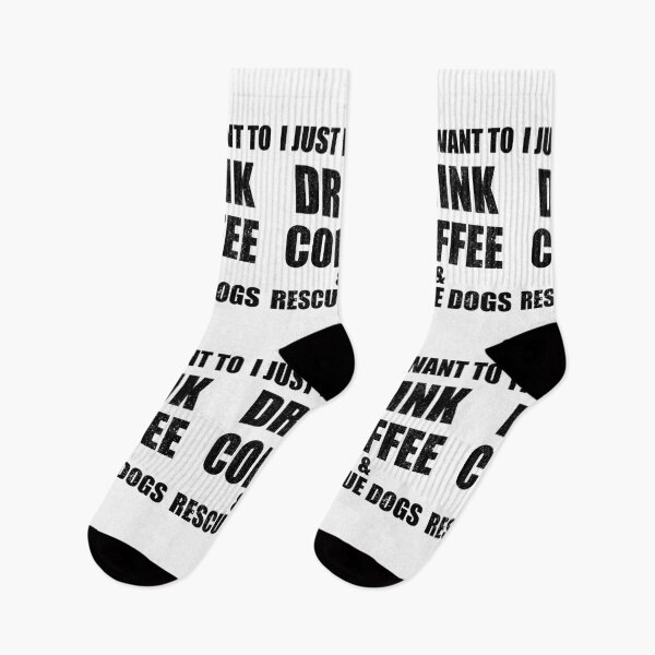 Item preview, I Just Want To Drink Coffee And Rescue Dogs Slim Fit Vintage T-Shirt designed and sold by Dearpeople.