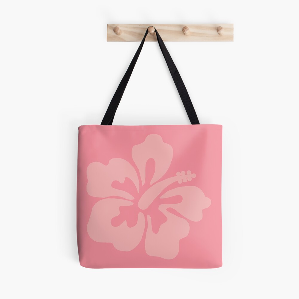 Hibiscus Tote Bag Aesthetic Beach Bag VSCO Coconut Girl 