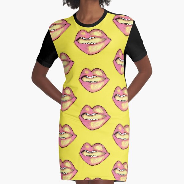 La boca: ahhh Vestido camiseta