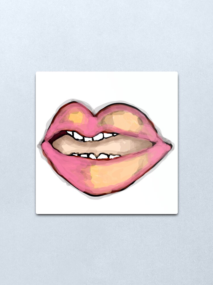 Alternate view of The Mouth : Ahhh Metal Print