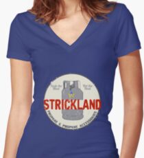 Strickland Propane Promotional Women's Fitted V-Neck T-Shirt