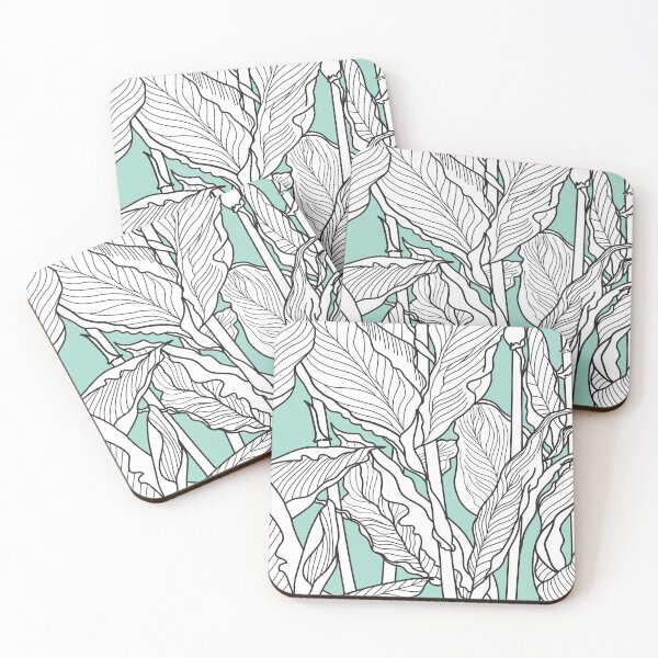 Item preview, Pastel Light Green leaves designed and sold by niceargentina.