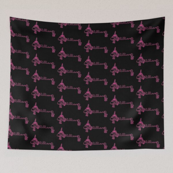 Item preview, Lillian Pink Unicorn Personalized Girl Name designed and sold by JaneApril.