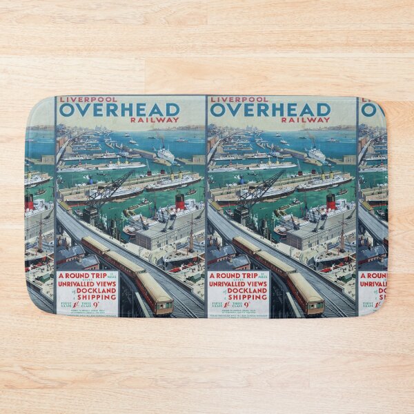 Item preview, Railway Poster Liverpool designed and sold by stickart-marek.
