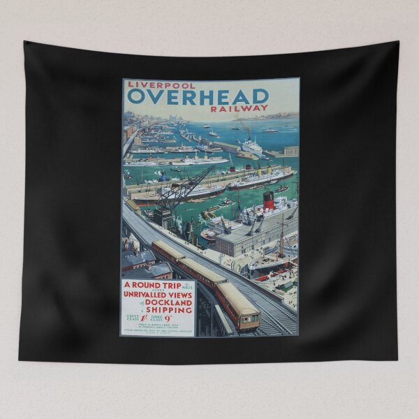 Item preview, Railway Poster Liverpool designed and sold by stickart-marek.