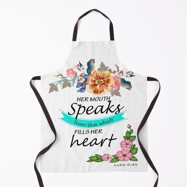 Item preview, Her Mouth Speaks From That Which Fills Her Heart Luke 6:45 designed and sold by Roland1980.