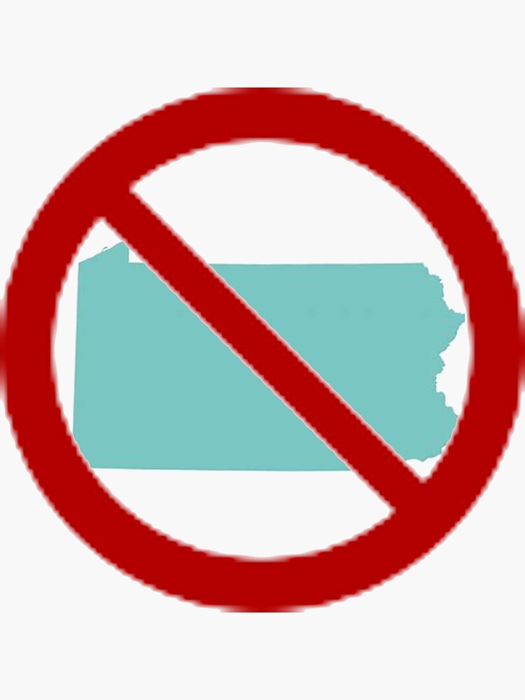 Thumbnail 3 of 3, Sticker, Anti-Pennsylvania designed and sold by viscosity1.