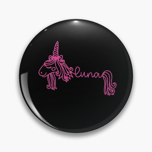 Item preview, Luna Pink Unicorn Personalized Girl Name designed and sold by JaneApril.
