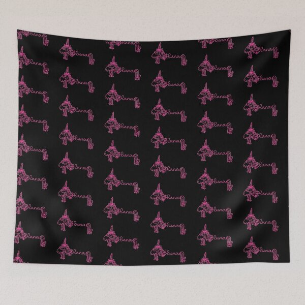 Item preview, Luna Pink Unicorn Personalized Girl Name designed and sold by JaneApril.