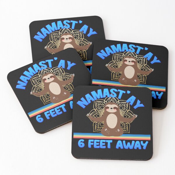 Item preview, Namast'ay 6 Feet Away Sloth Lovers designed and sold by Nzgiftsandmore.