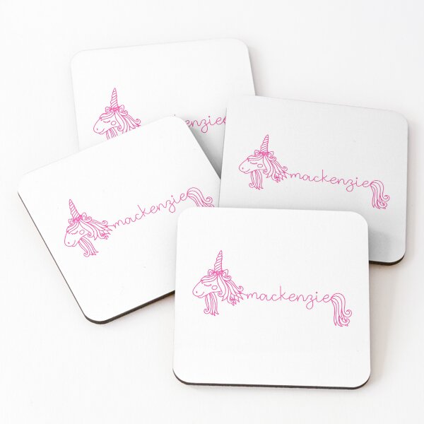 Item preview, Mackenzie Pink Unicorn Personalized Girl Name designed and sold by JaneApril.
