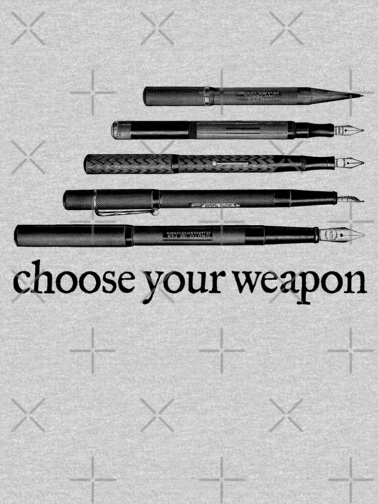 choose your weapon dice shirt