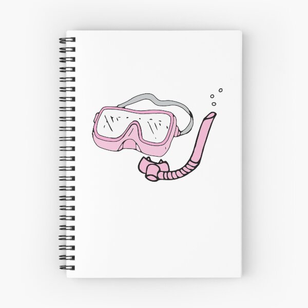 Item preview, pink mask and snorkel sticker designed and sold by Abbygcarter.