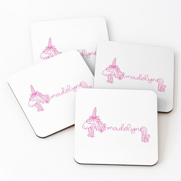 Item preview, Madelyn Pink Unicorn Personalized Girl Name designed and sold by JaneApril.