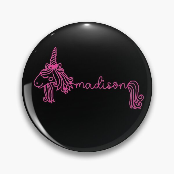 Item preview, Madison Pink Unicorn Personalized Girl Name designed and sold by JaneApril.