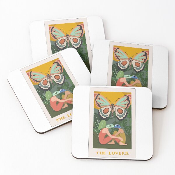 Item preview, Tarot Card - The Lovers as Frogs designed and sold by smirisola.