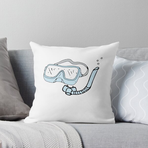 Item preview, blue snorkel mask sticker designed and sold by Abbygcarter.