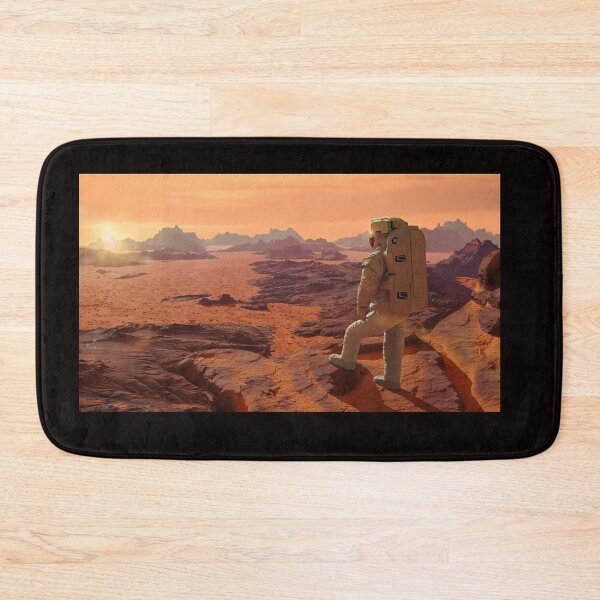 Item preview, astronaut on planet Mars watching the rising Sun designed and sold by DottedYeti.