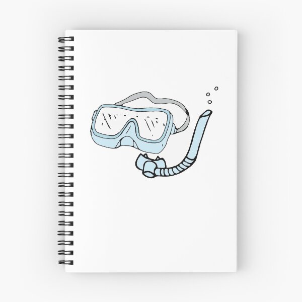 Item preview, blue snorkel mask sticker designed and sold by Abbygcarter.