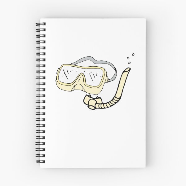 Item preview, yellow snorkel mask sticker designed and sold by Abbygcarter.