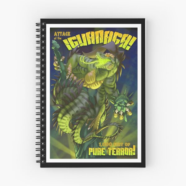 Artikelvorschau, Angriff der Iguanaga! entworfen und verkauft von Lizardbeth Art.