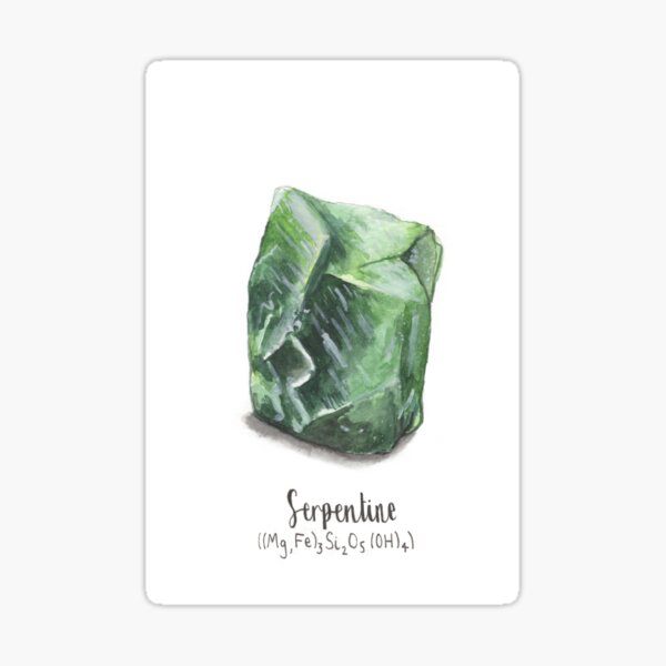 Watercolour Serpentine Sticker