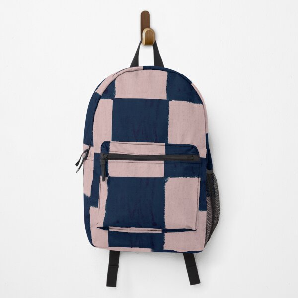 Item preview, Dusty Rose and dark blue checks - soft pastel designed and sold by BlertaDK.