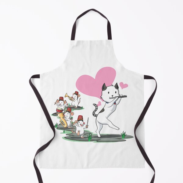 Item preview, Pied Piper Cat with Mice Marching Band - Piccolo Leading the Parade designed and sold by gallantgoblin.