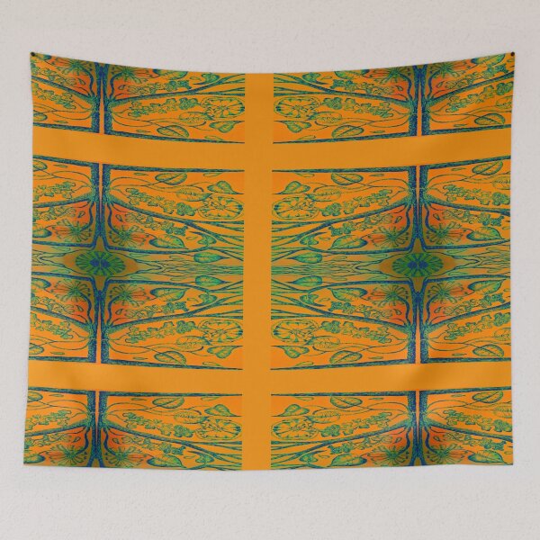 Item preview, Art nouveau yellow squares designed and sold by Nickdavisinghe.