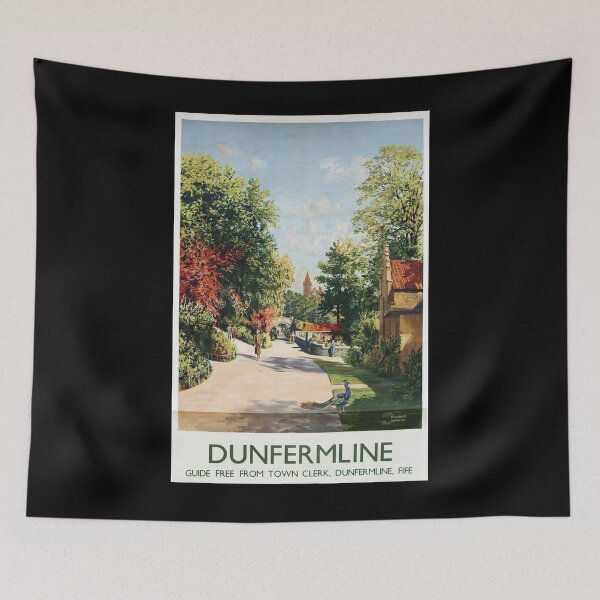 Item preview, Railway Poster Dunfermline designed and sold by stickart-marek.