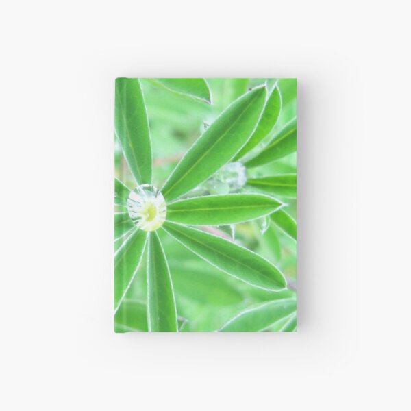 Watercolor Forb, Lupine Leaf 02, Dallvik, Iceland Hardcover Journal