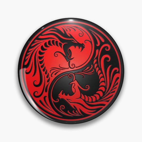 Item preview, Yin Yang Dragons Red and Black designed and sold by JeffBartels.