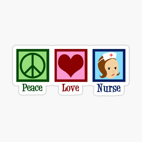 Peace Love Nursing - Decal – Jayden Collections