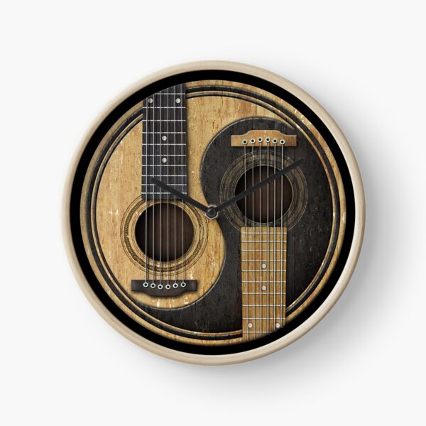 Item preview, Old and Worn Acoustic Guitars Yin Yang designed and sold by JeffBartels.