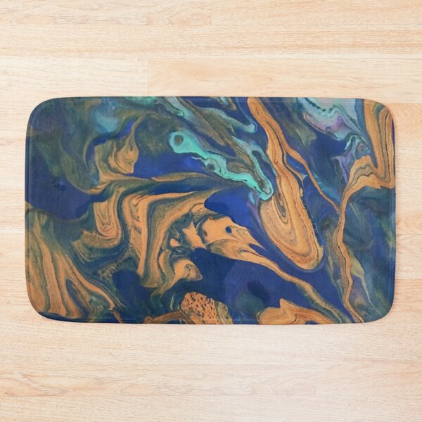 Item preview, waves of copper and blue designed and sold by ArtByBinny.