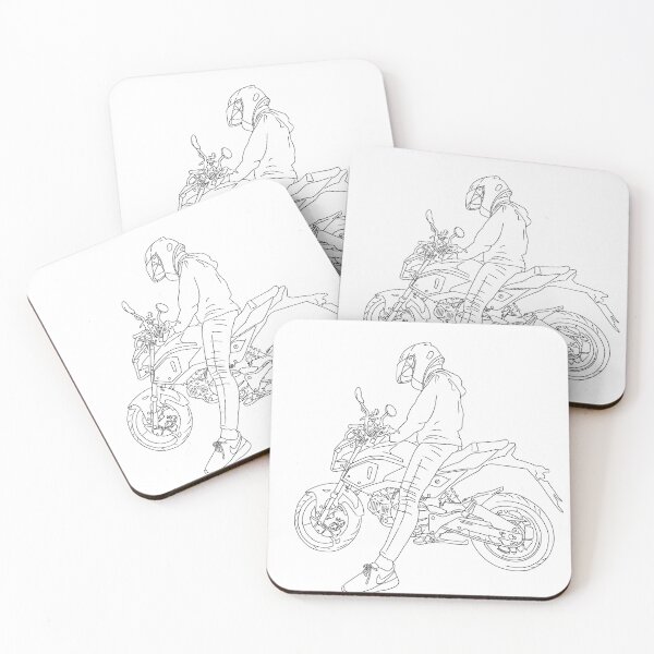 Item preview, Motorcyclist Outline designed and sold by bshuff.