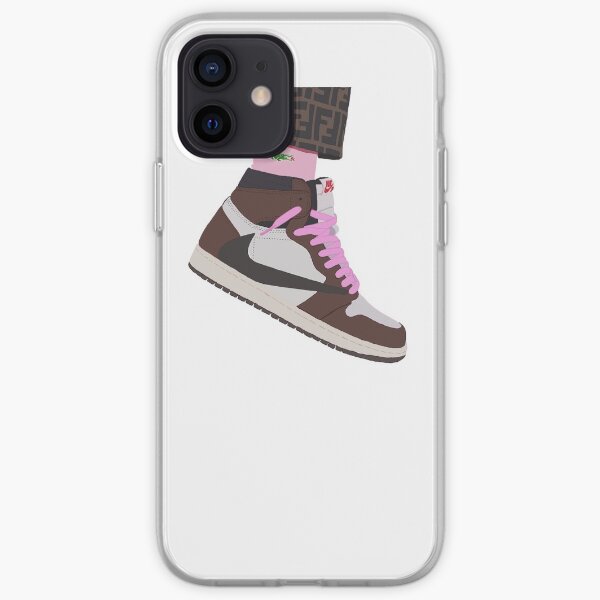 travis scott jordan 1 Funda blanda para iPhone